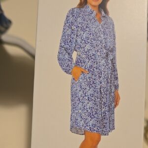 Well Worn Blue Floral Midi Dress